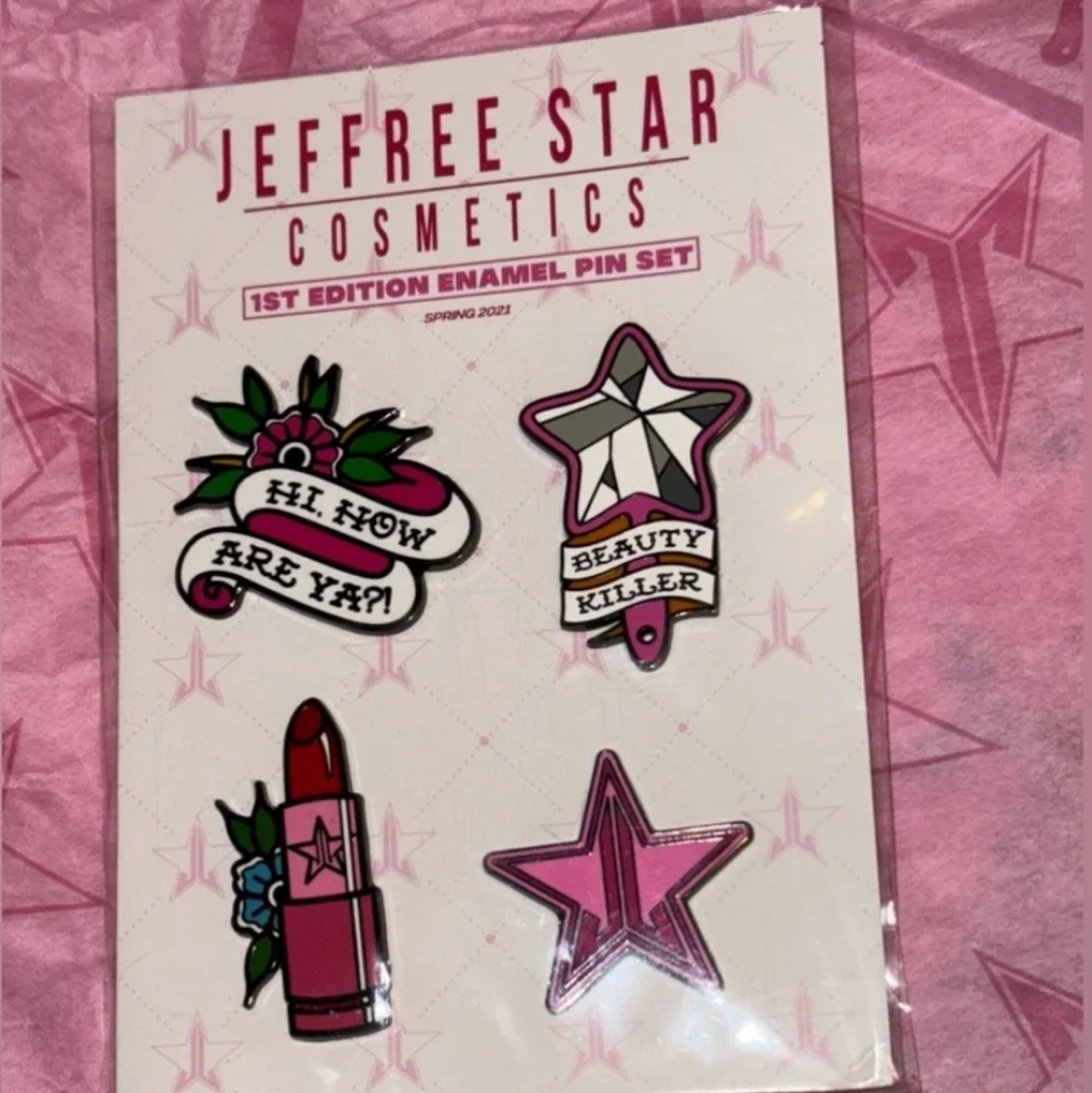 Jeffree Star Cosmetics 1st Edition Enamel Pin Set - Picture 1 of 3
